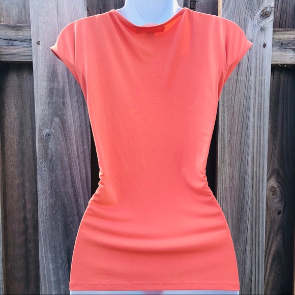 ❤️ Coral Drappy Blouse by Michael Kors Size Medium - Picture 6 of 6